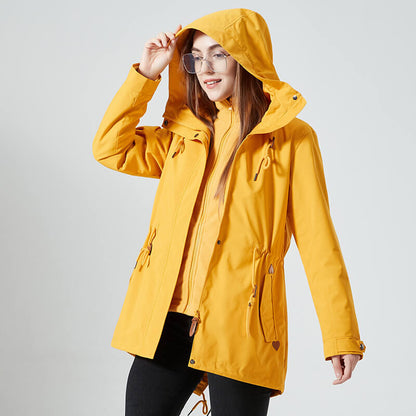 Chaqueta Deportiva con Capucha y Cremallera Adjustables
