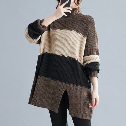 Blusa Oversize Acogedora de Punto Colorida