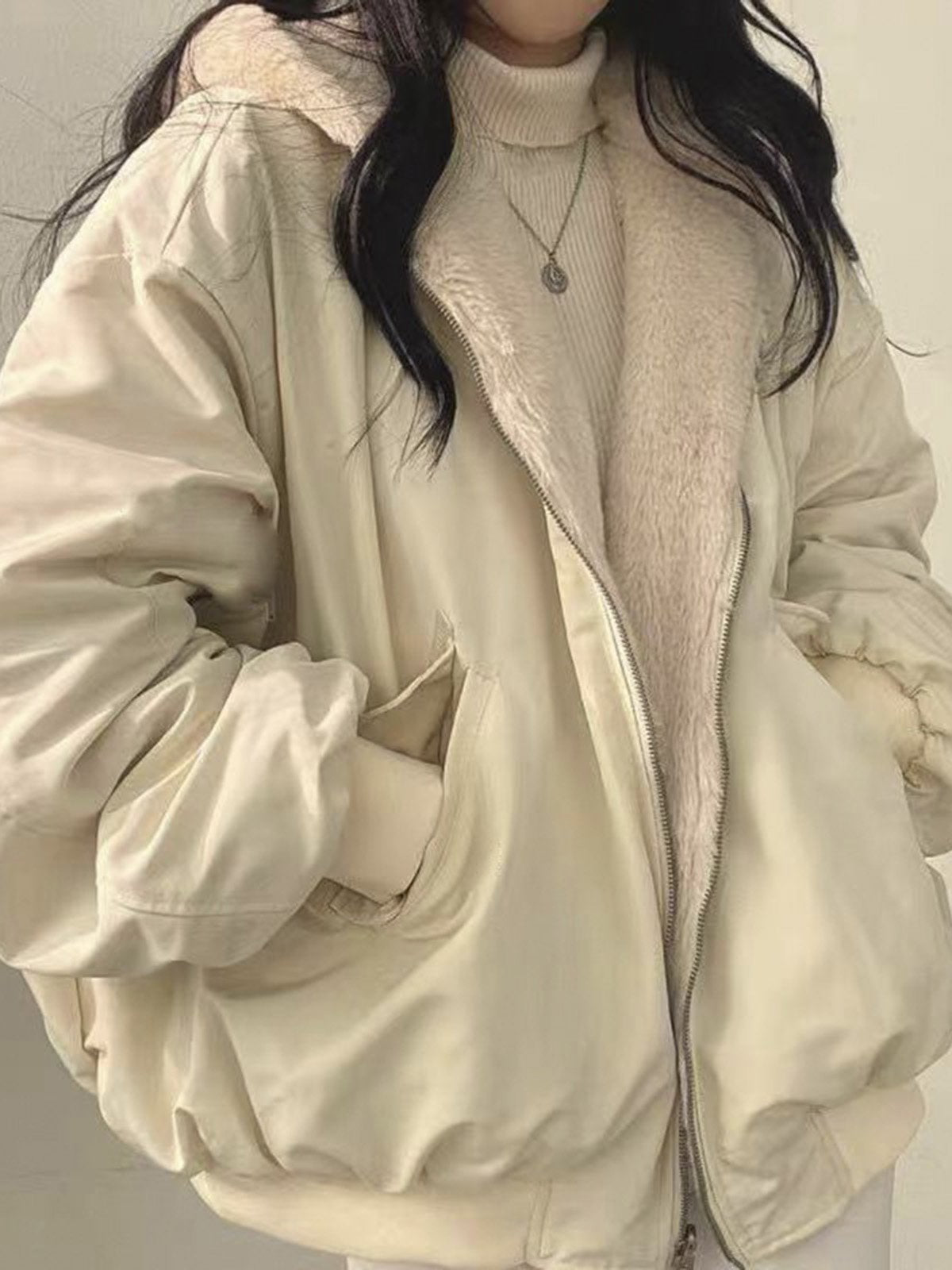 Chaquetón Invierno Grande Mujer Cremallera