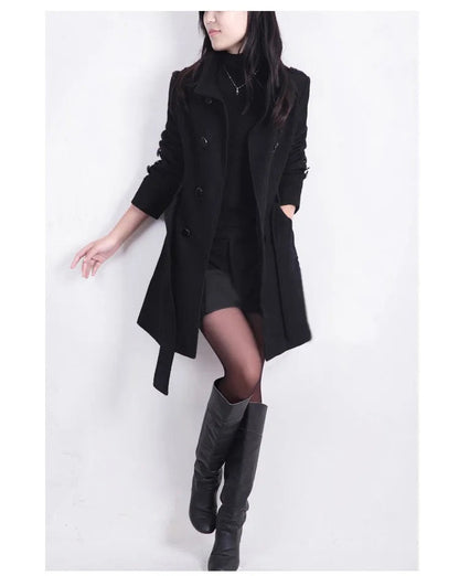 Chaquetón Mujer Algodón Ajustado Clásico - Vestiria