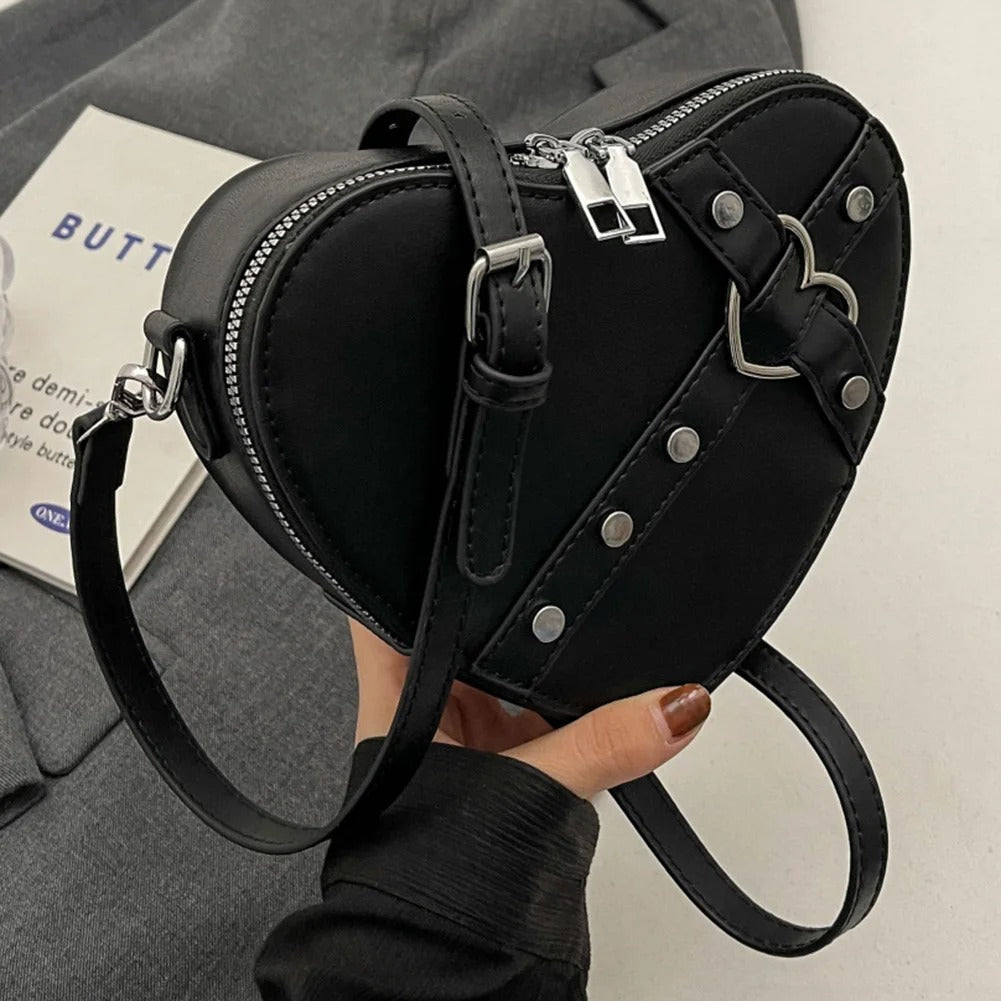 Bolso Mujer Corazones Decorado
