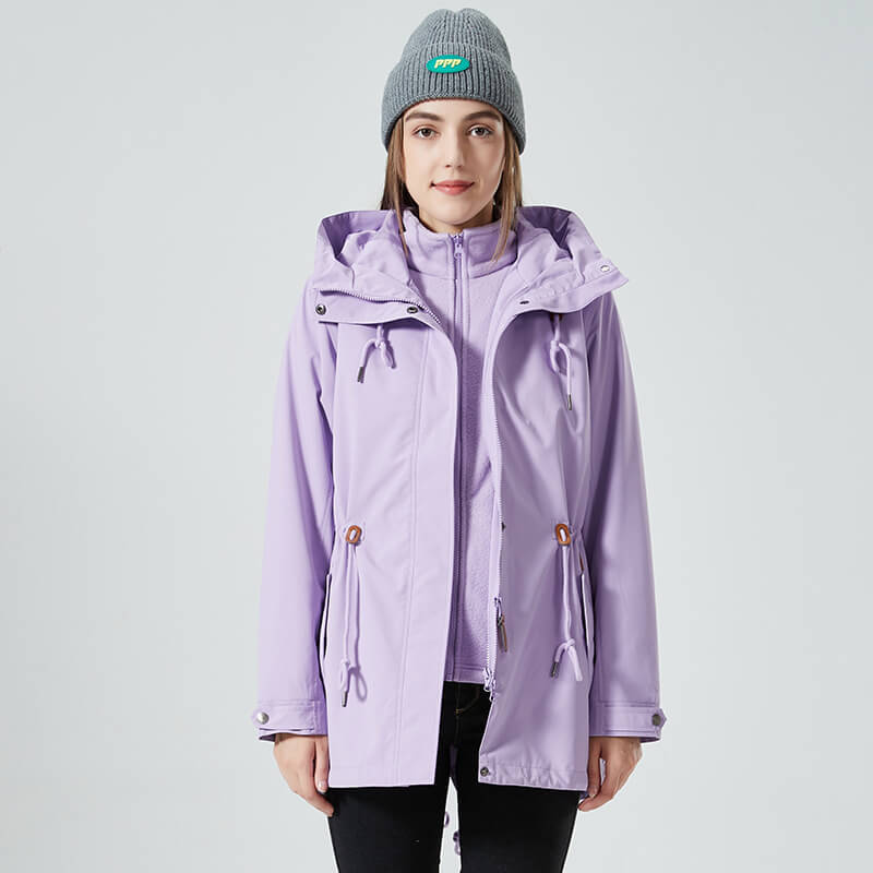Chaqueta Deportiva con Capucha y Cremallera Adjustables