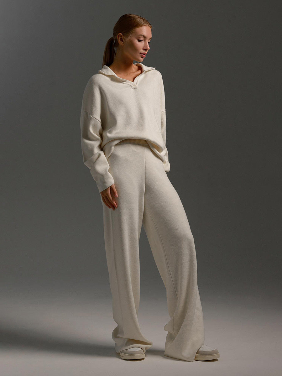 Pantalón y Jersey de Punto Suave Mujer