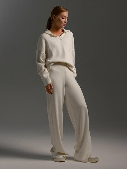 Pantalón y Jersey de Punto Suave Mujer