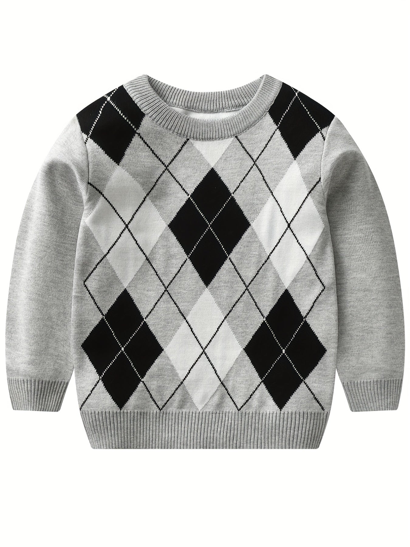 Jersey Niño Punto Argyle Cálido