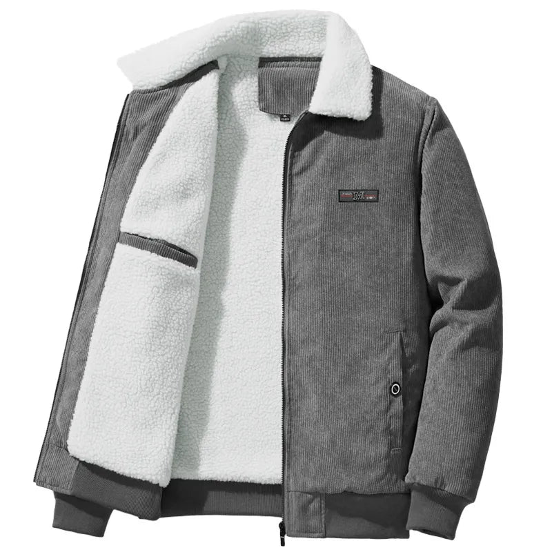 Abrigo Hombre Invierno Caliente Cuello Alto