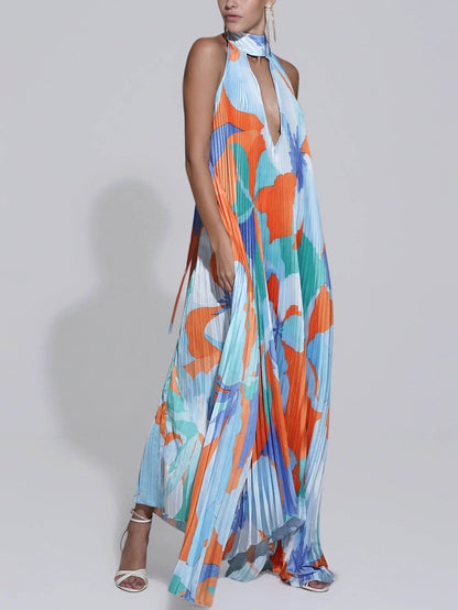 Vestido Maxi Elegante Plisado