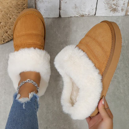 Pantuflas Mujer Piel Suave Invierno