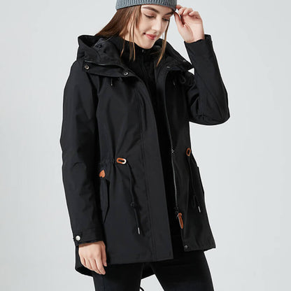 Chaqueta Deportiva con Capucha y Cremallera Adjustables