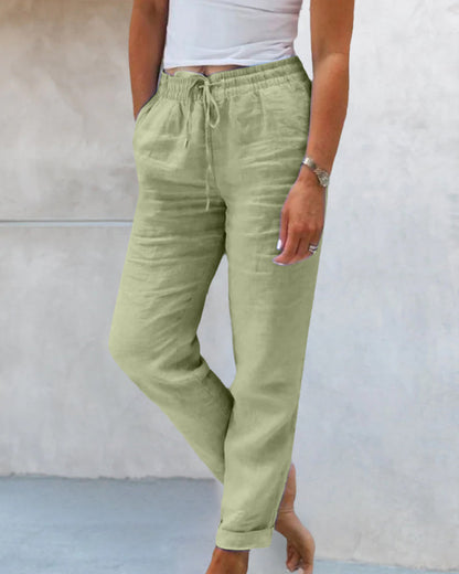 Pantalones Mujer Deportivos Cintura Elástica Cortos