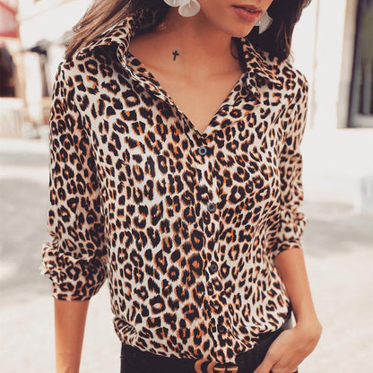 Blusa Leopardo Estampado Femenino - Vestiria
