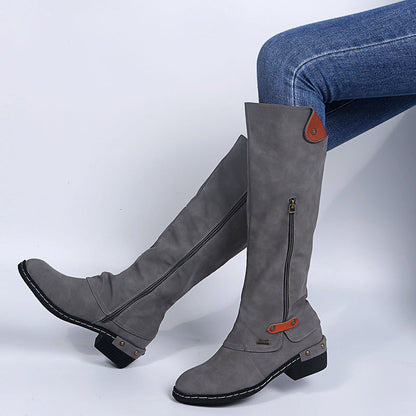 Botas Mujer Cremallera Alta Moda