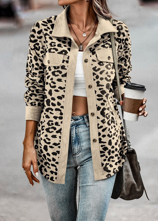 Abrigo Leopardo Mujer Estilo Glamour - Vestiria