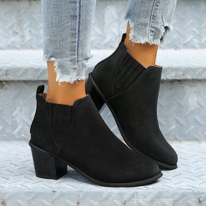 Botín Cuero Mujer Invierno