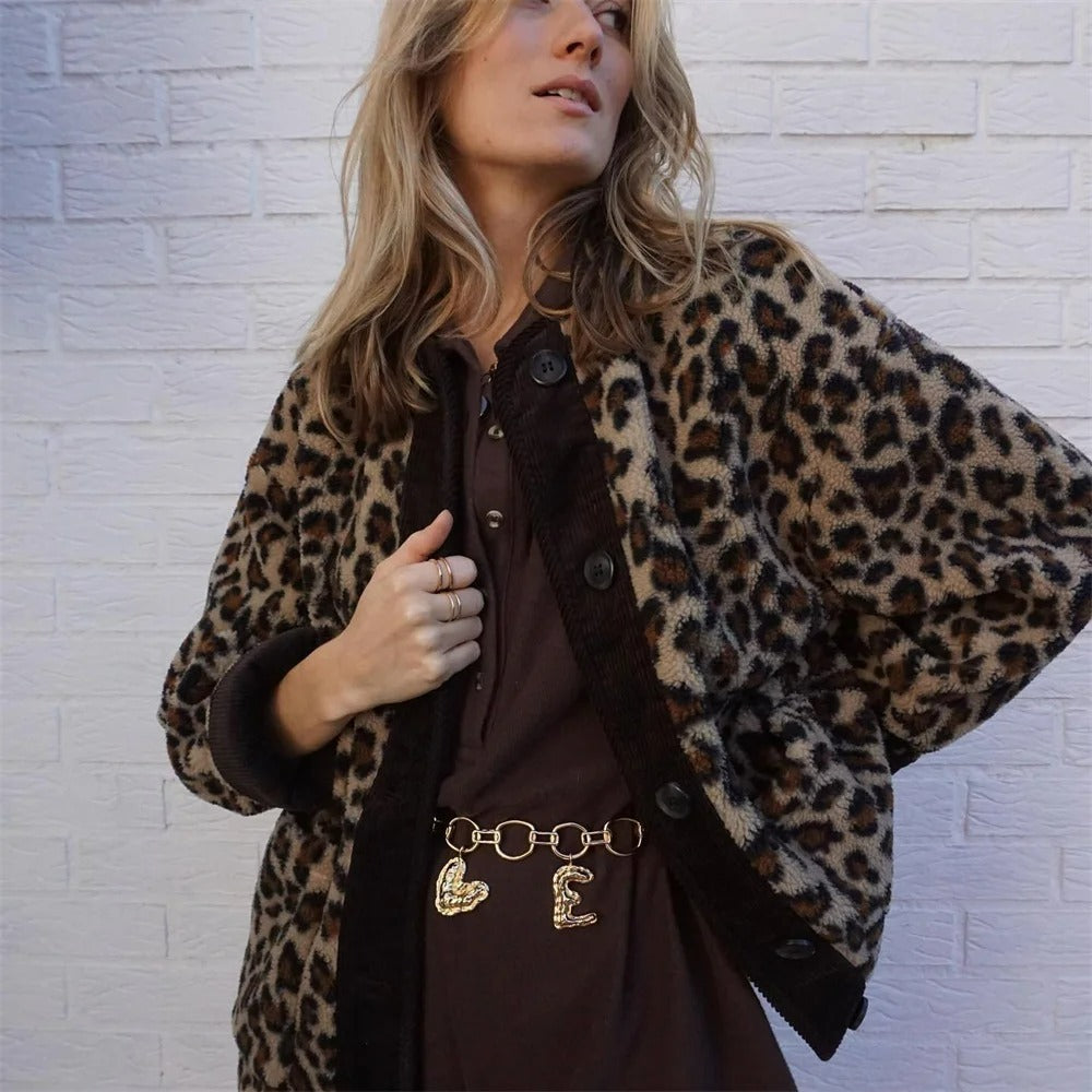 Abrigo Leopardo Mujer Estilo Wild - Vestiria