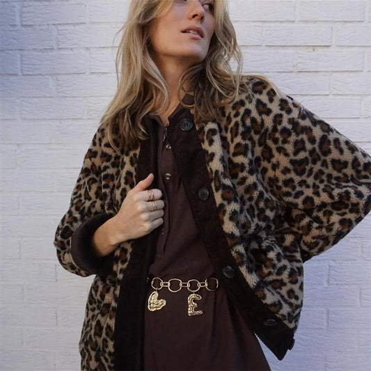Abrigo Leopardo Mujer Estilo Wild - Vestiria
