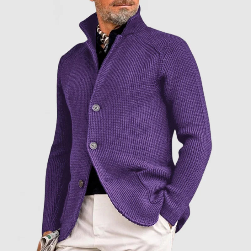 Chaqueta de punto clásica para hombre