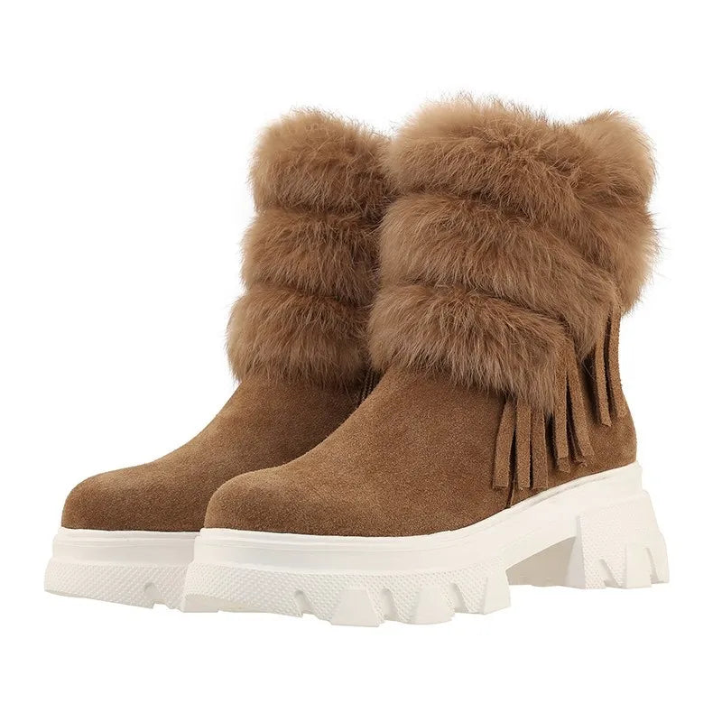 Botas Invierno Cuero Aislantes