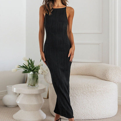 Vestido Camisero Ondulado Marino