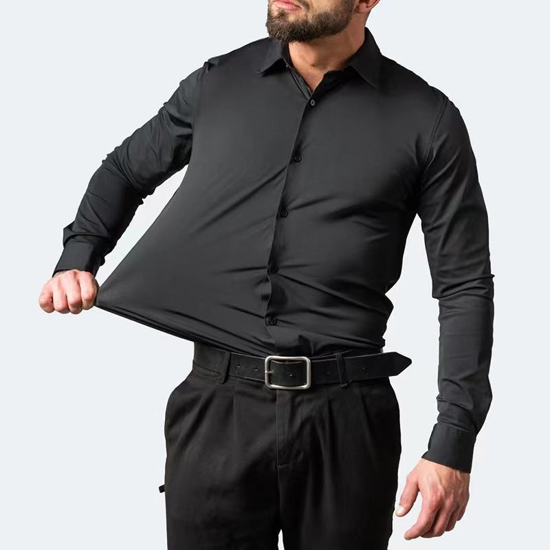 Camisa Hombre Elástica Antiamarilleo - Vestiria