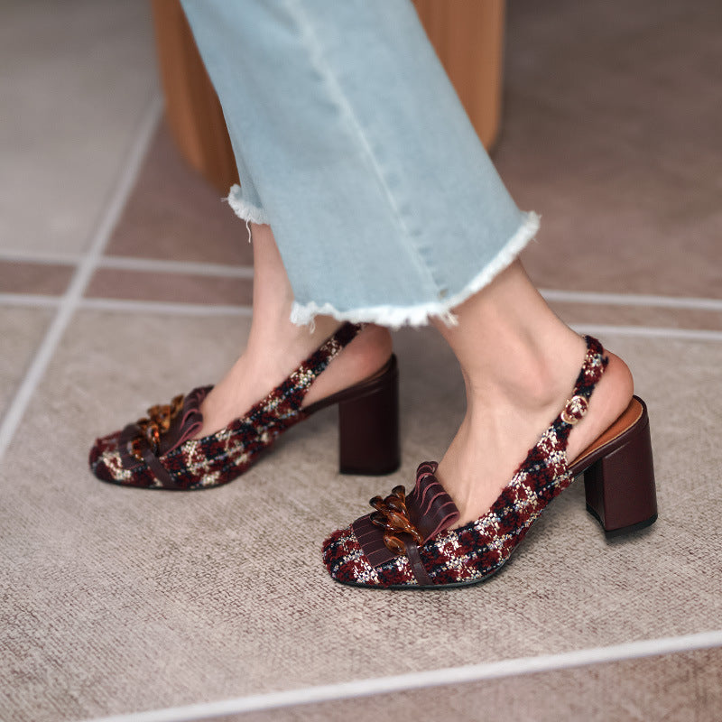 Sandalias Boho con Pompones - Vestiria