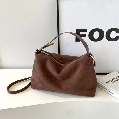 Bolso Mujer Ante Suave Estilo Clásico