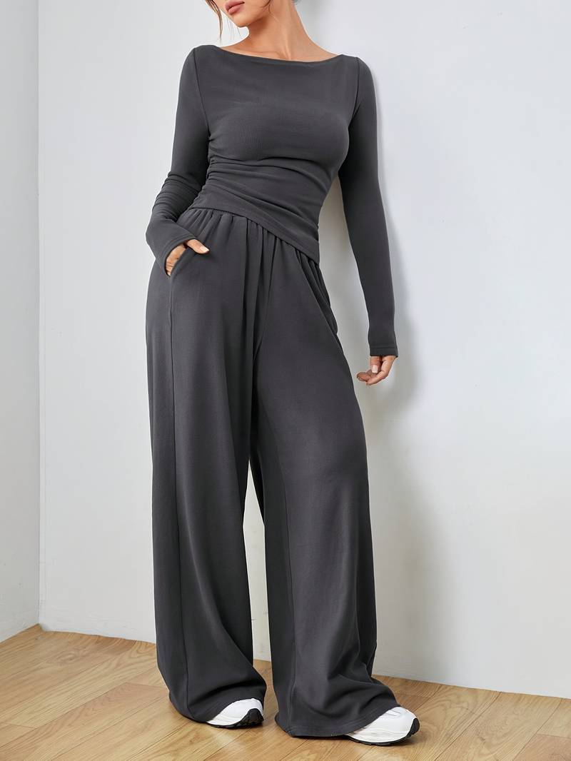 Pijama de Jersey Suave y Ancho para Mujer