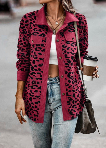 Abrigo Leopardo Mujer Estilo Glamour