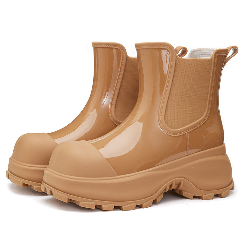Botas Impermeables Mujer Suela Gruesa