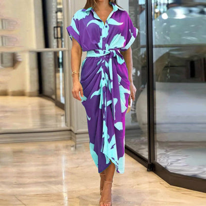 Vestido corto de encaje floreado