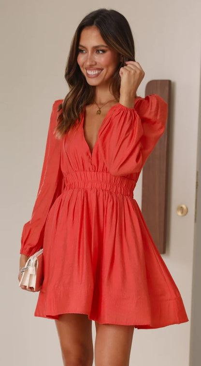 Vestido Fiesta Escote Profundo Mini