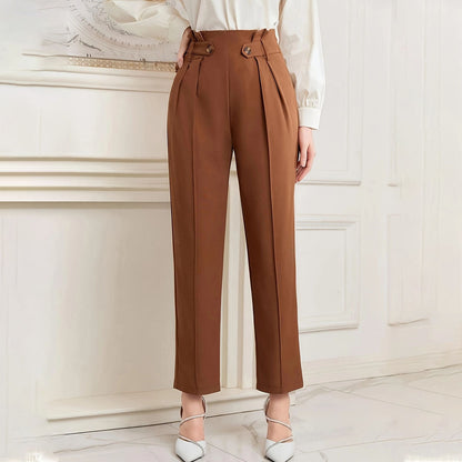 Pantalones Mujer Rectos Largos Clásicos