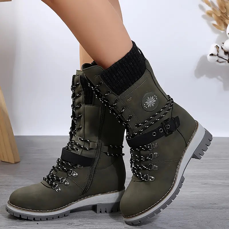 Botas Invierno Altas Mujer Estilo Actual