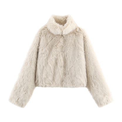 Chaquetón Pelo Corto Invierno Mujer