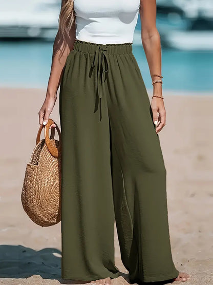 Pantalones Ligeros Verano Mujer Cintura Elástica