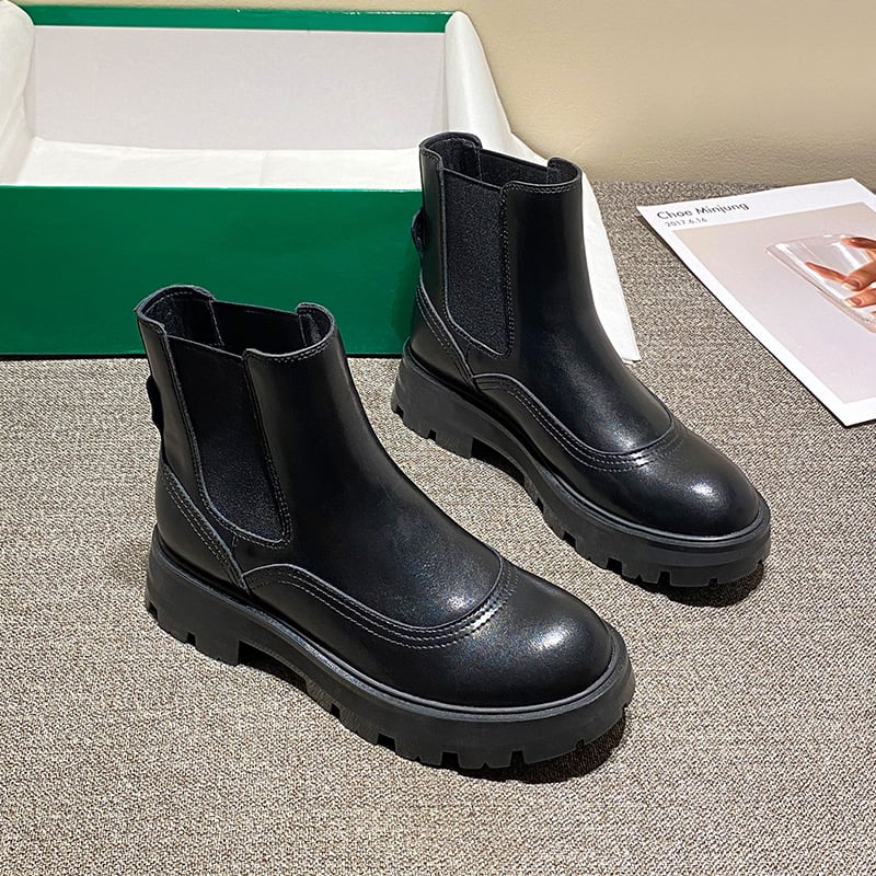 Botas Mujer Piel Elástico Lateral Cómodas - Vestiria