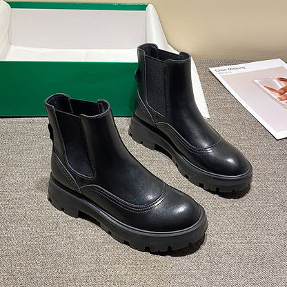 Botas Mujer Piel Elástico Lateral Cómodas - Vestiria
