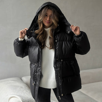 Chaquetón Acolchado Mujer Capucha Ajustable