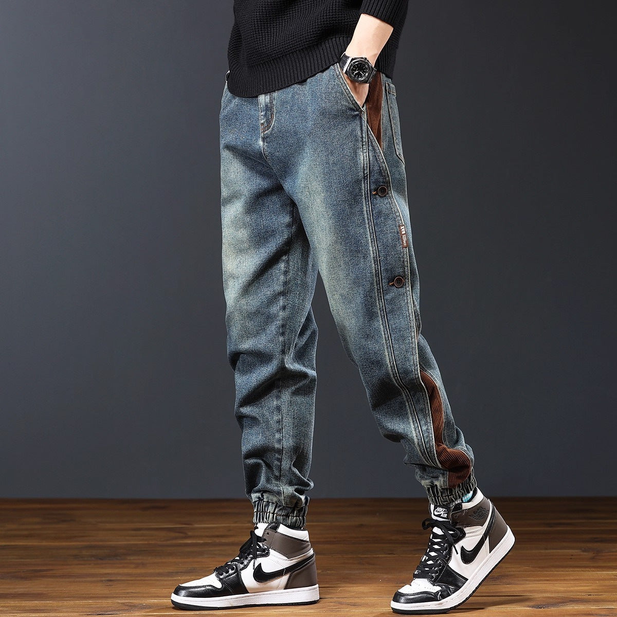 Pantalones vaqueros deportivos hombre modernos - Vestiria