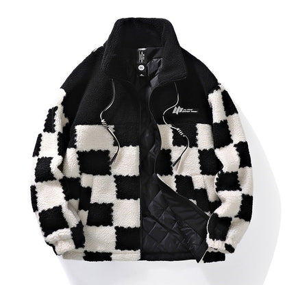Chaqueta Hombre Piel Sintética Cálida Invierno