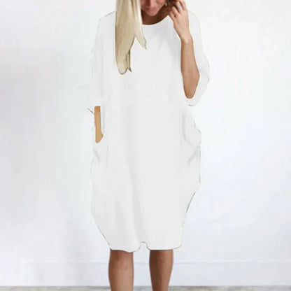 Vestido Informal Manga Larga Elegante