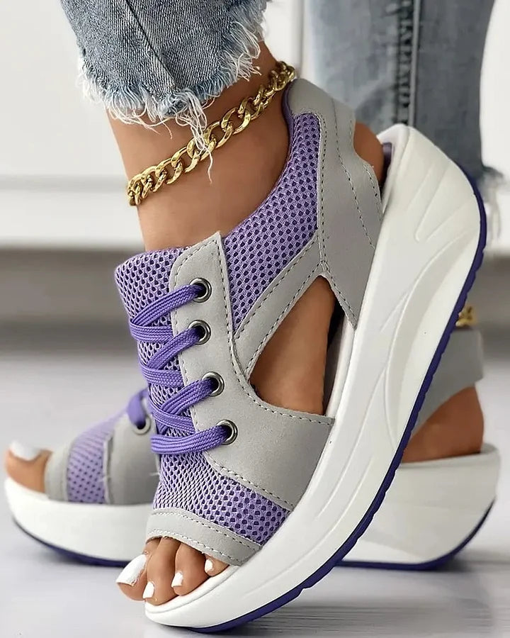 Sandalias Verano Florales Mujer