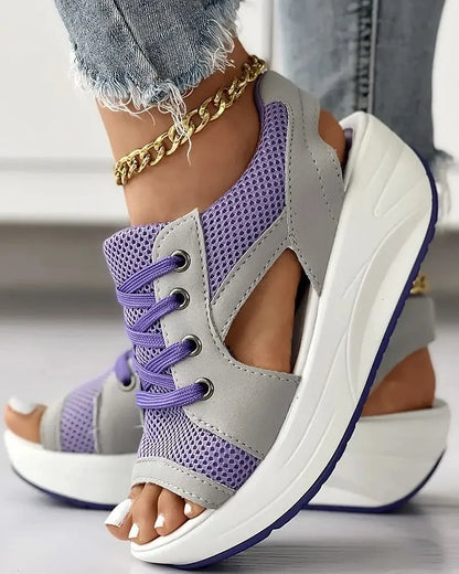 Sandalias Verano Florales Mujer
