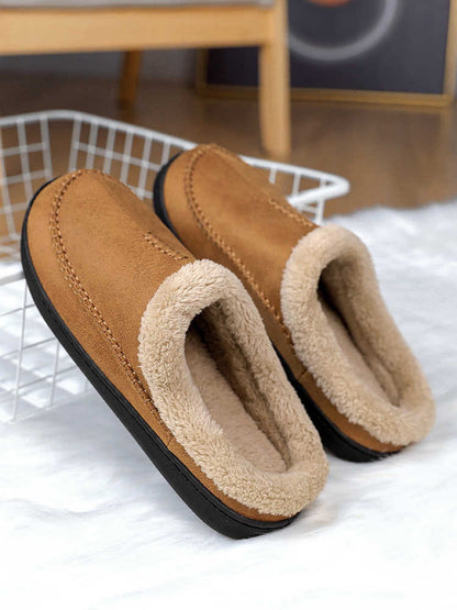 Pantuflas Hombre Piel Suave Invierno