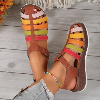 Sandalias Mujer Coloridas y Cómodas con Tiras