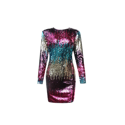 Vestido Mujer Lentejuelas Brillante Fiesta
