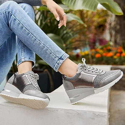 Zapatillas Mujer Deportivas con Cuña Interior Elegantes