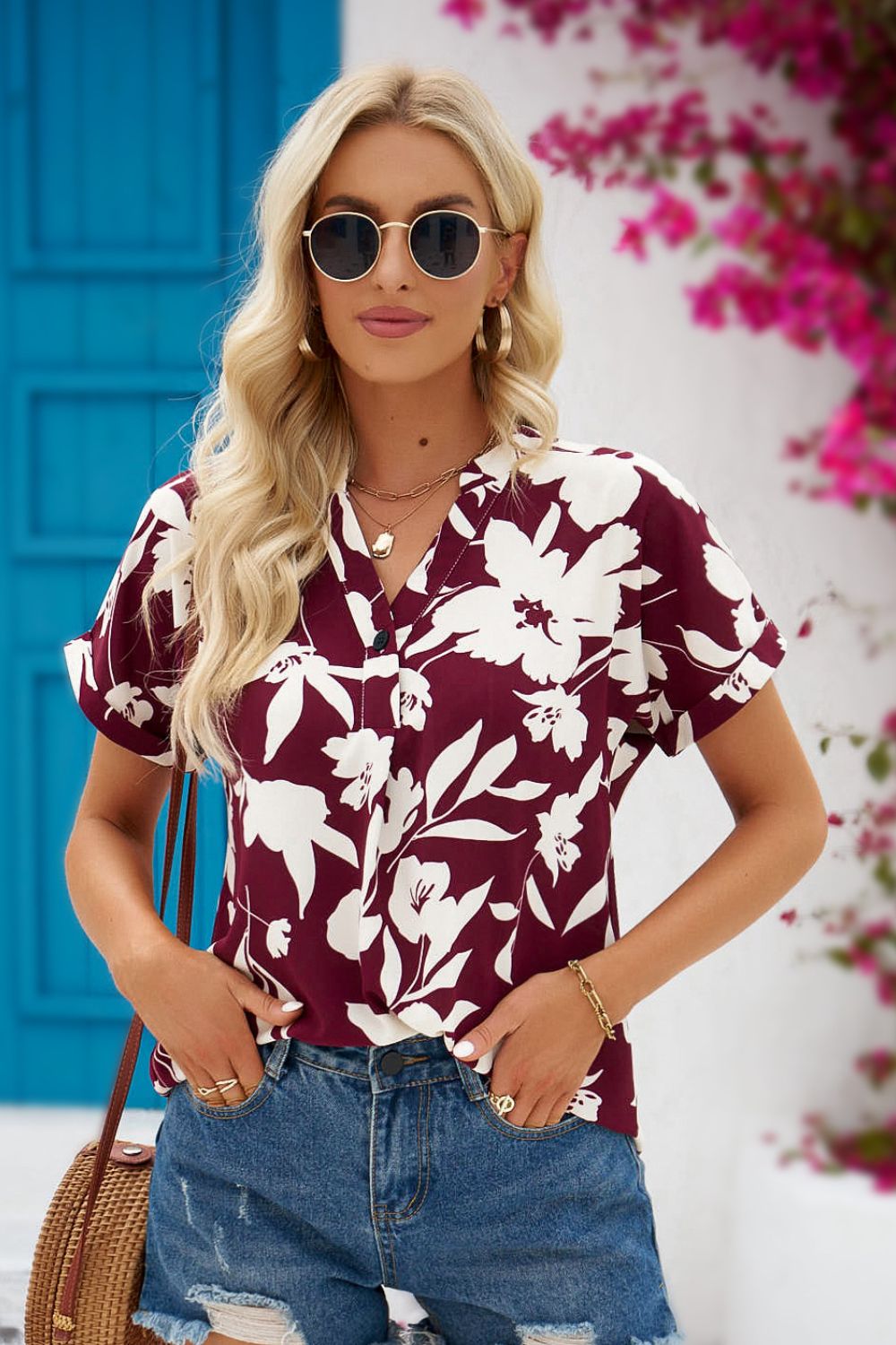 Blusa Flor de Mujer Elegante - Vestiria