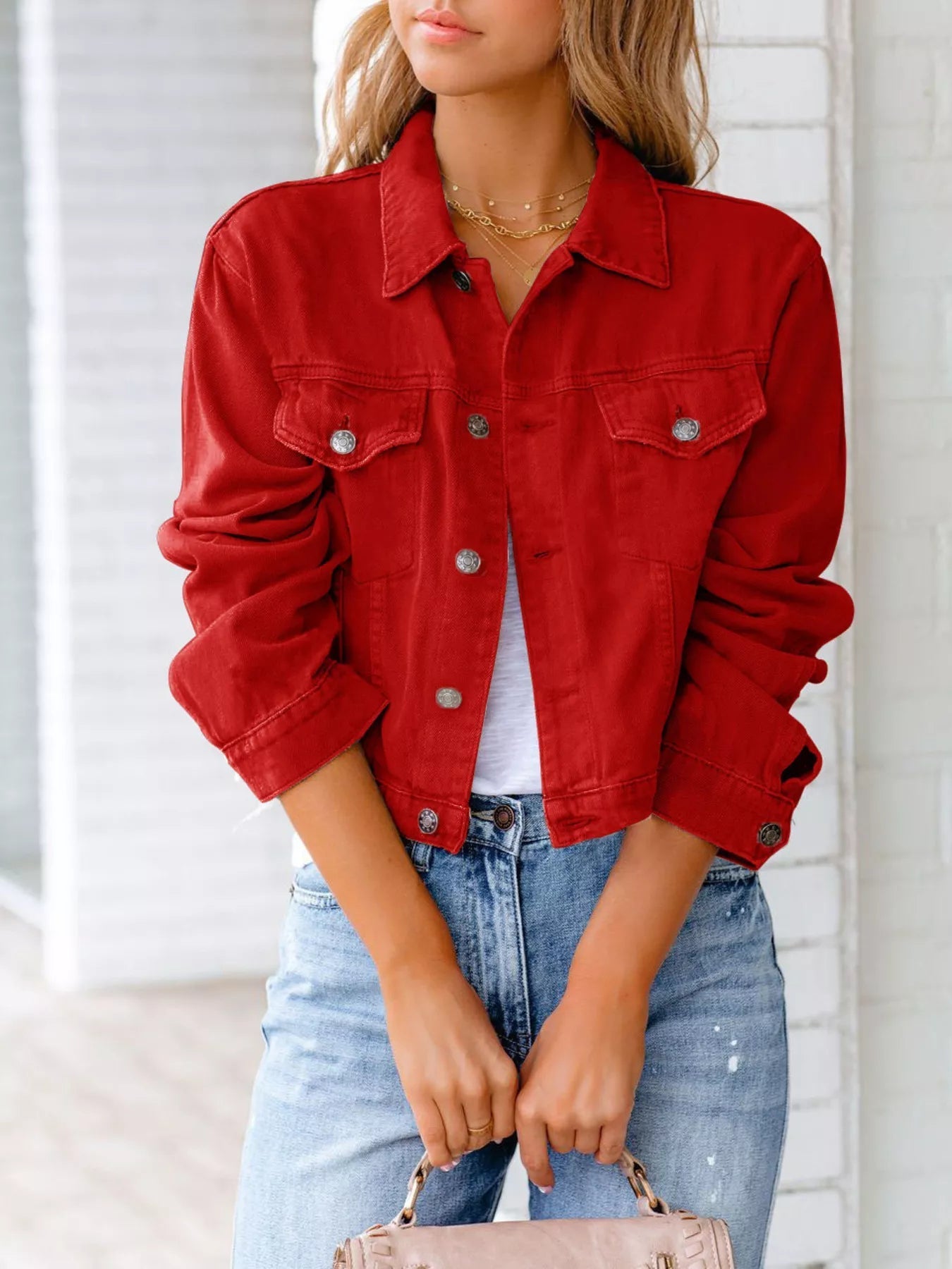 Chaquetilla Vaquera Mujer Corta Moda