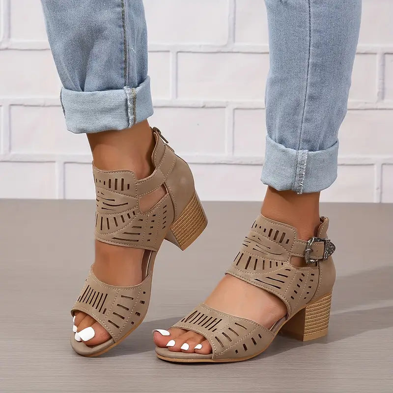Sandalias Mujer Tacón Alto Elegantes - Vestiria